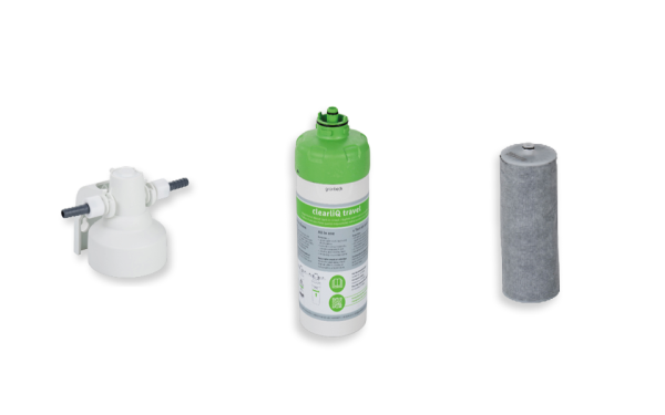 Wasserfilter Einbauset mit Filterkopf und Kartusche