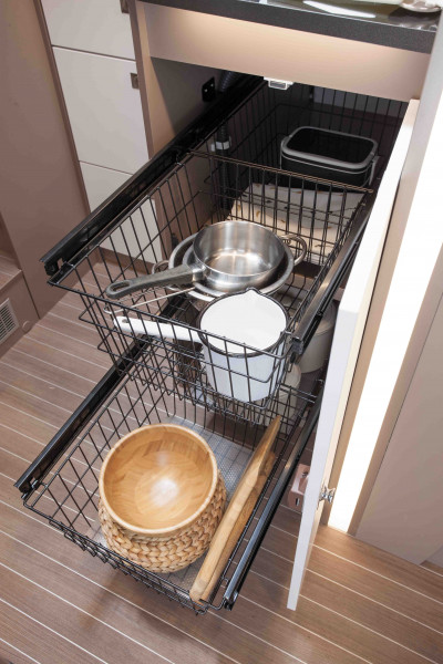 Compartiment de cuisine camping-car